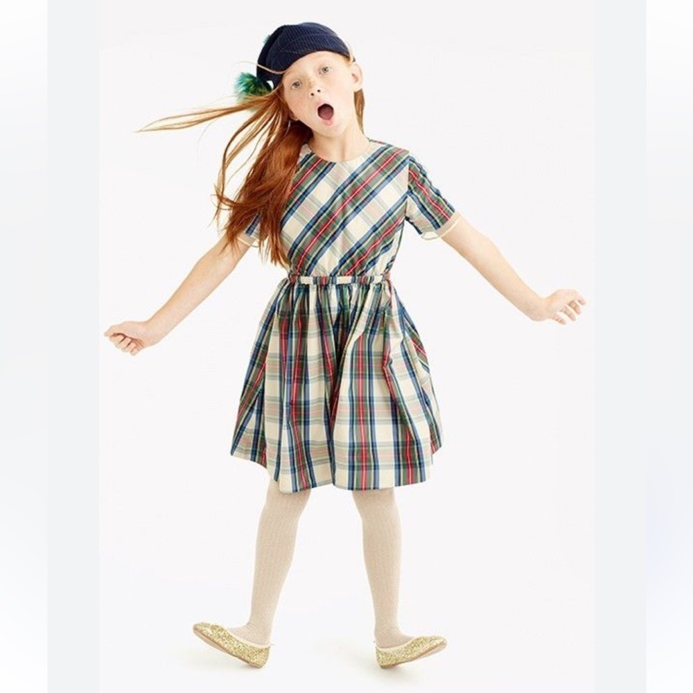 Crewcuts Plaid Party Christmas Dress Size 6